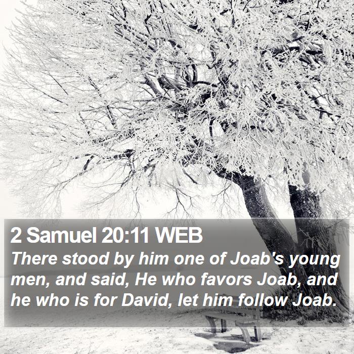 2 Samuel 20:11 WEB Bible Study