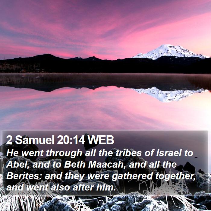 2 Samuel 20:14 WEB Bible Study