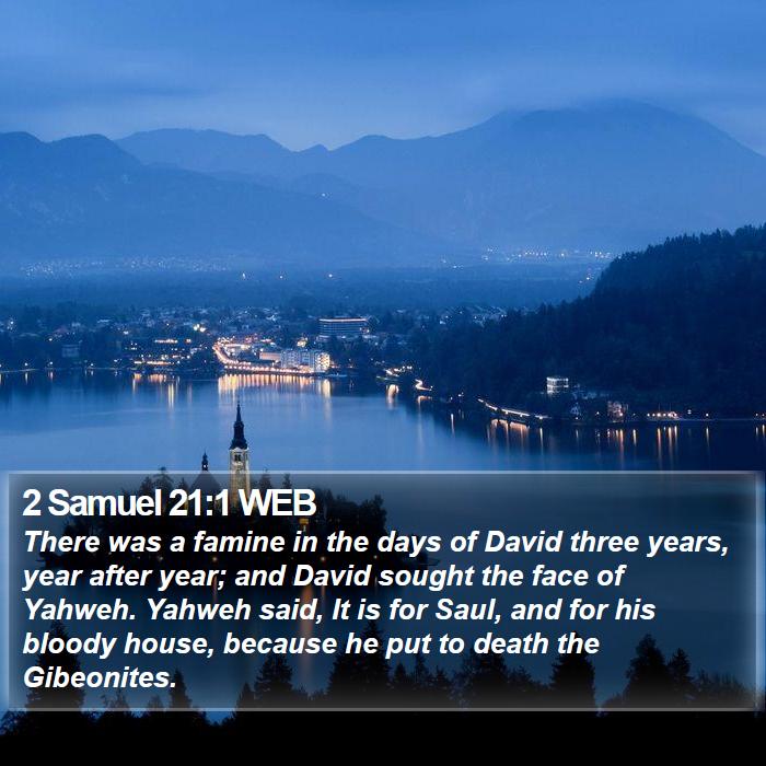 2 Samuel 21:1 WEB Bible Study