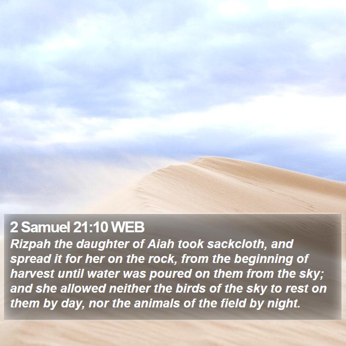 2 Samuel 21:10 WEB Bible Study