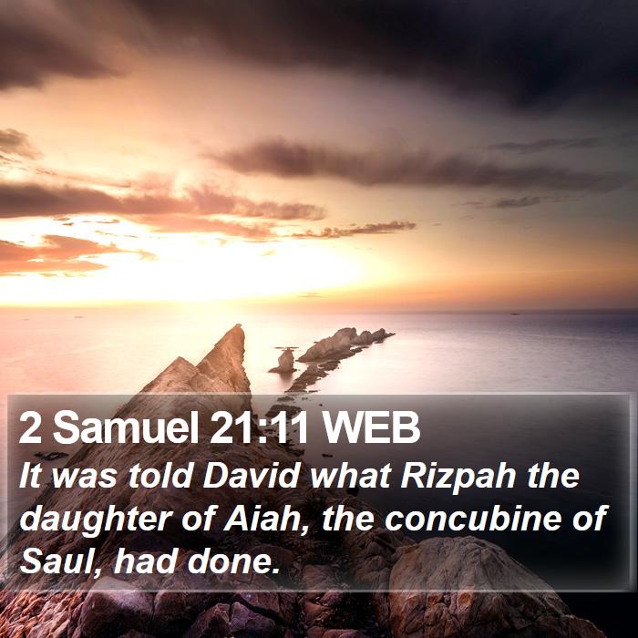 2 Samuel 21:11 WEB Bible Study