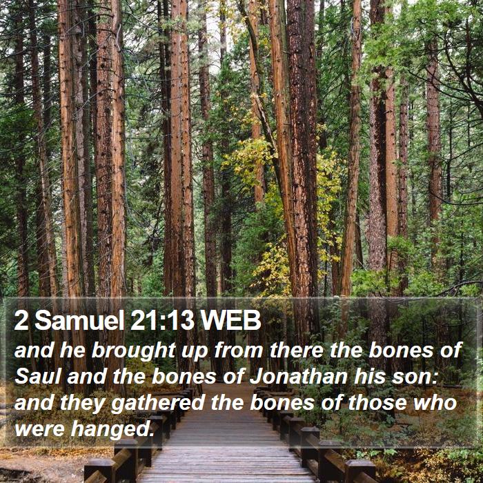 2 Samuel 21:13 WEB Bible Study