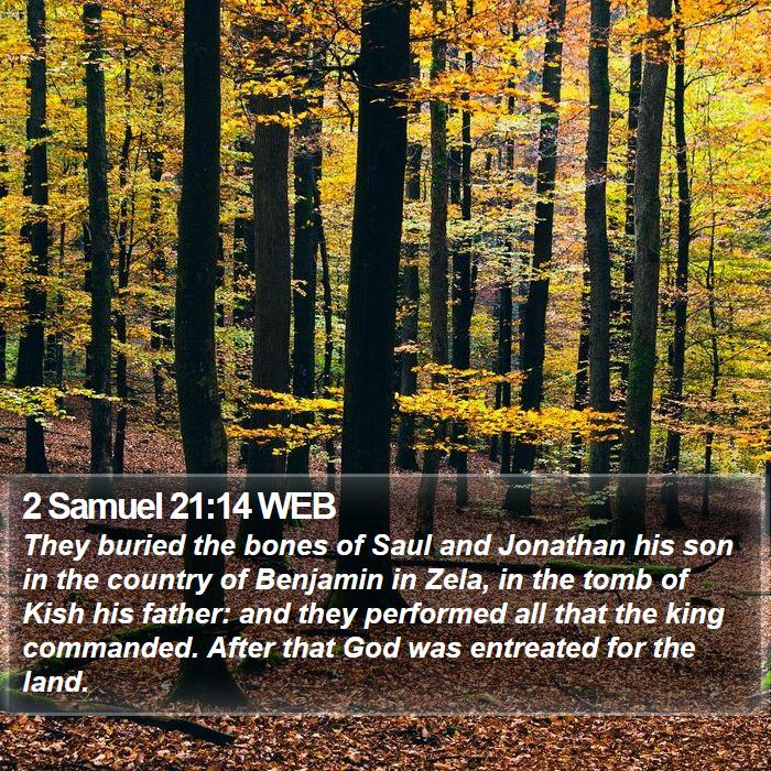 2 Samuel 21:14 WEB Bible Study