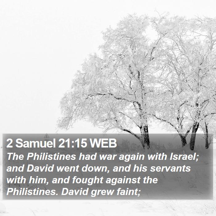 2 Samuel 21:15 WEB Bible Study