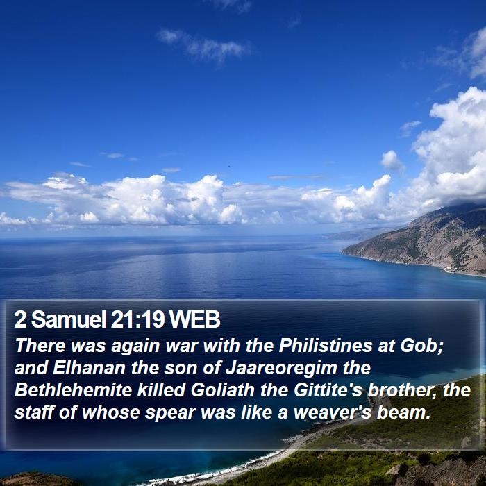 2 Samuel 21:19 WEB Bible Study