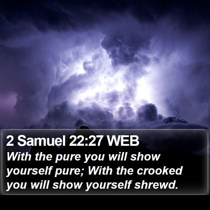 2 Samuel 22:27 WEB Bible Study