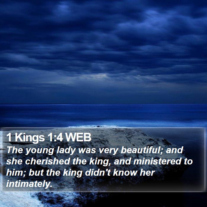 1 Kings 1:4 WEB Bible Study