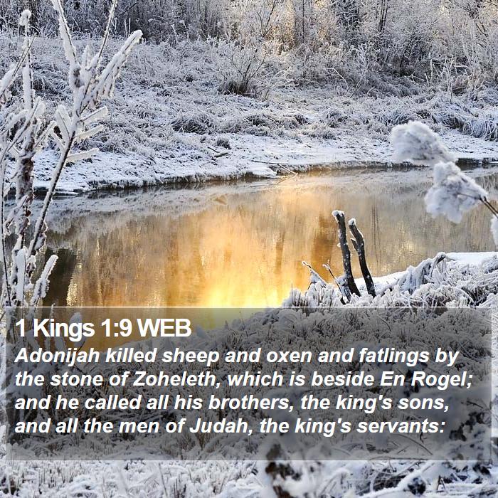 1 Kings 1:9 WEB Bible Study