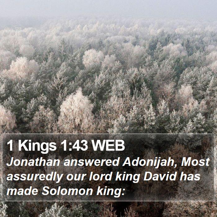 1 Kings 1:43 WEB Bible Study