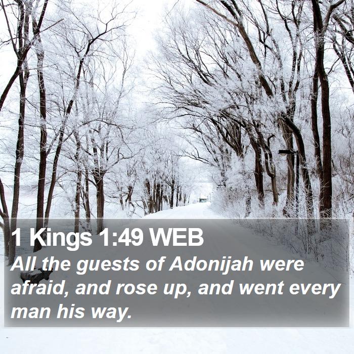 1 Kings 1:49 WEB Bible Study