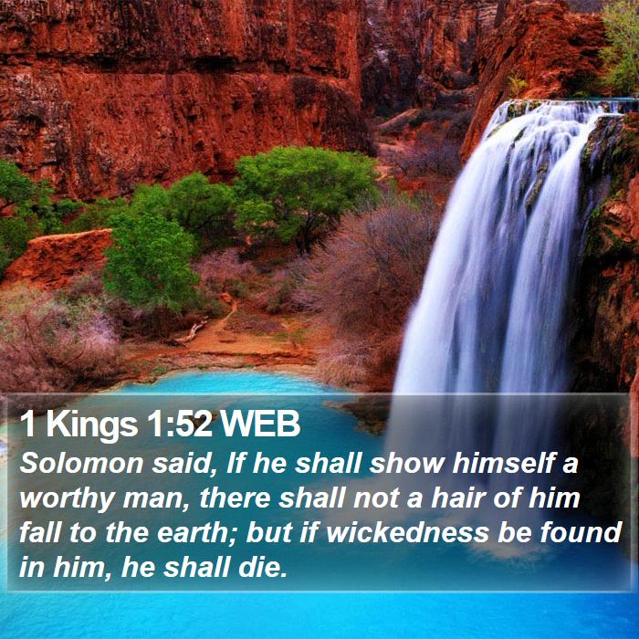 1 Kings 1:52 WEB Bible Study