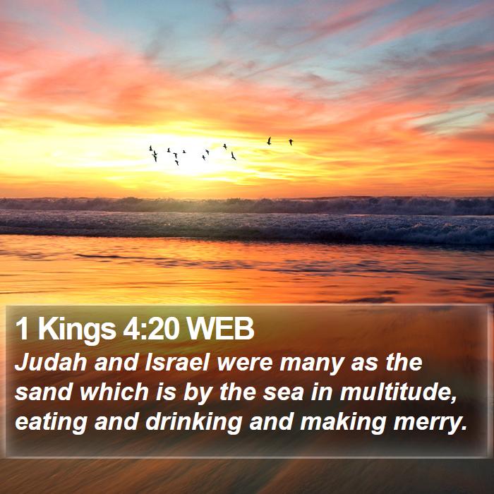 1 Kings 4:20 WEB Bible Study