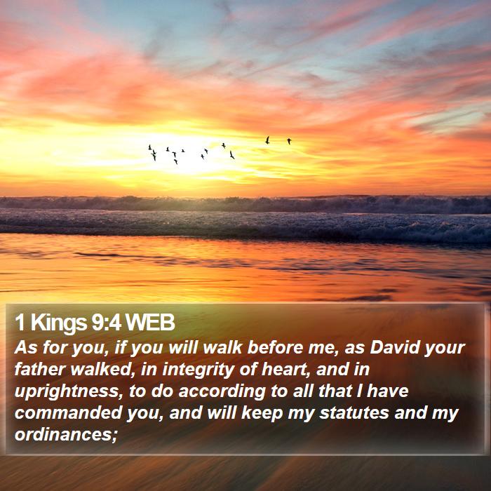 1 Kings 9:4 WEB Bible Study