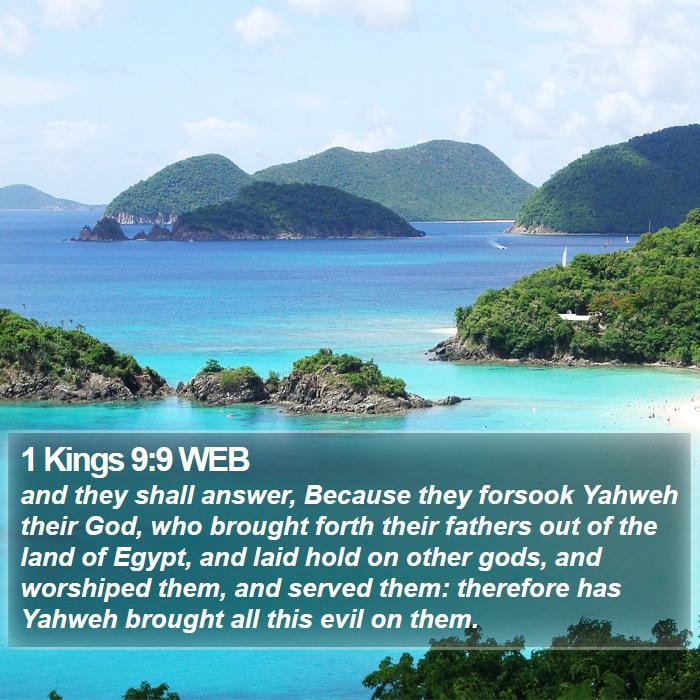 1 Kings 9:9 WEB Bible Study