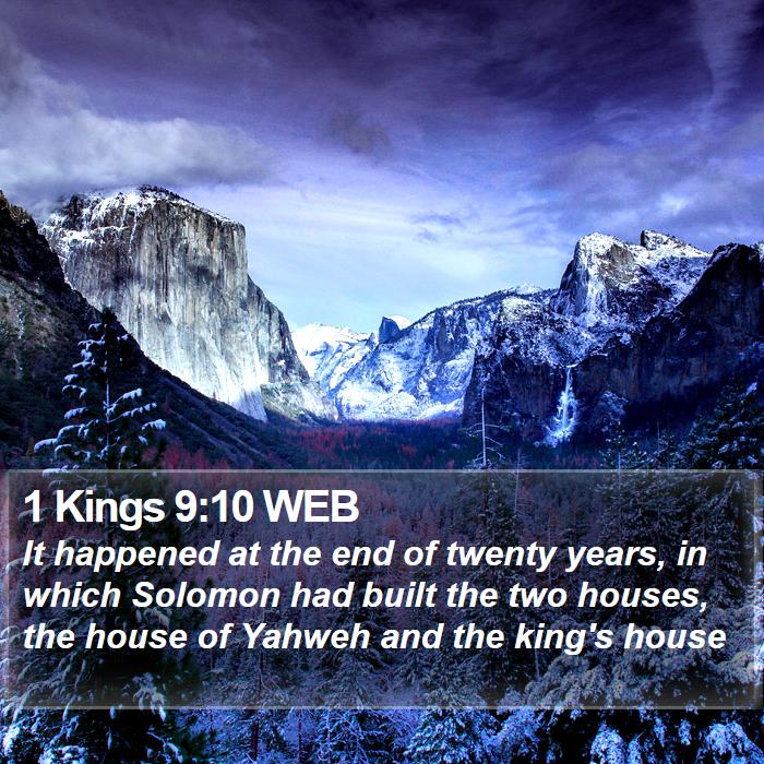 1 Kings 9:10 WEB Bible Study