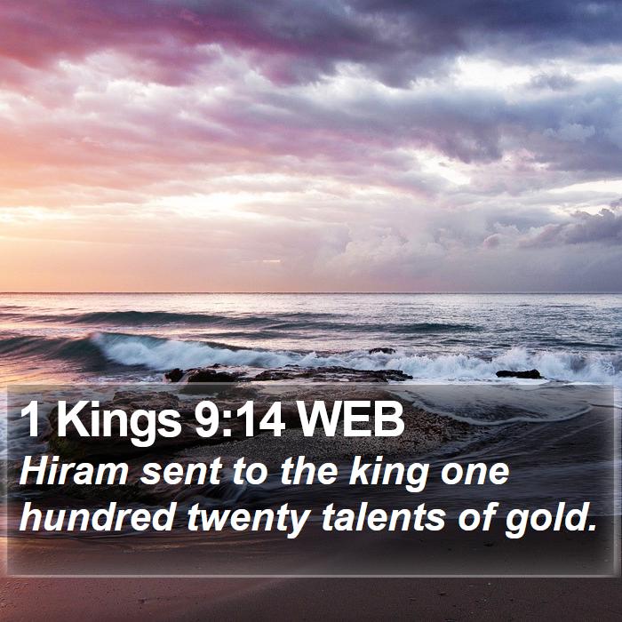 1 Kings 9:14 WEB Bible Study