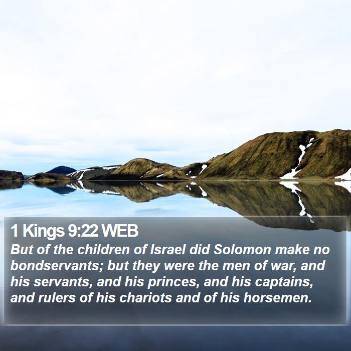 1 Kings 9:22 WEB Bible Study