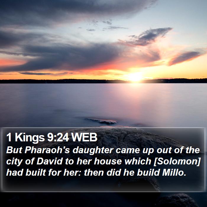 1 Kings 9:24 WEB Bible Study