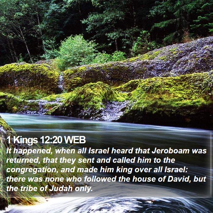 1 Kings 12:20 WEB Bible Study