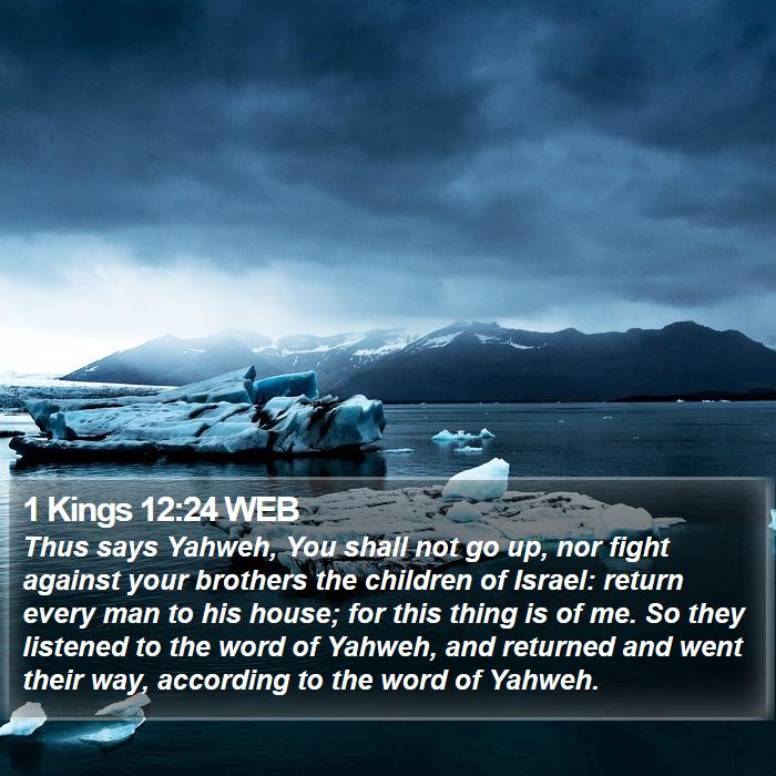 1 Kings 12:24 WEB Bible Study