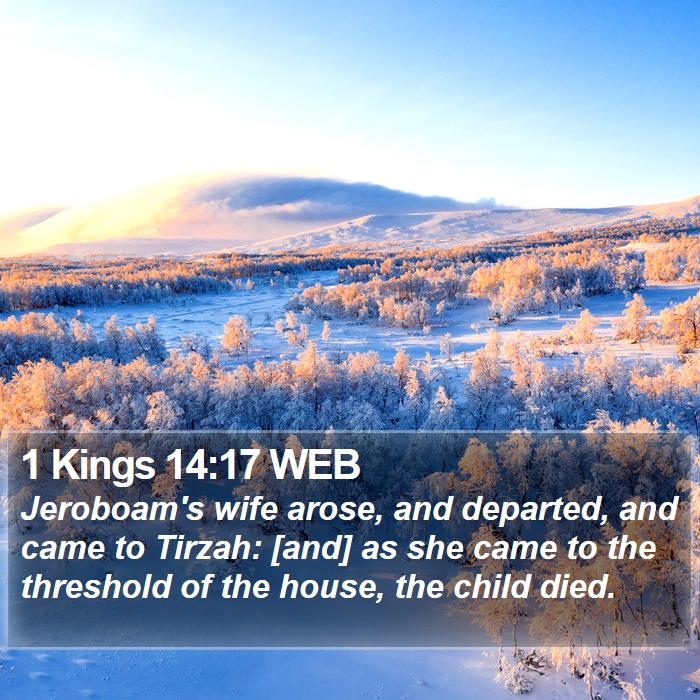 1 Kings 14:17 WEB Bible Study