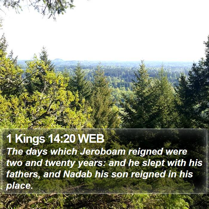 1 Kings 14:20 WEB Bible Study