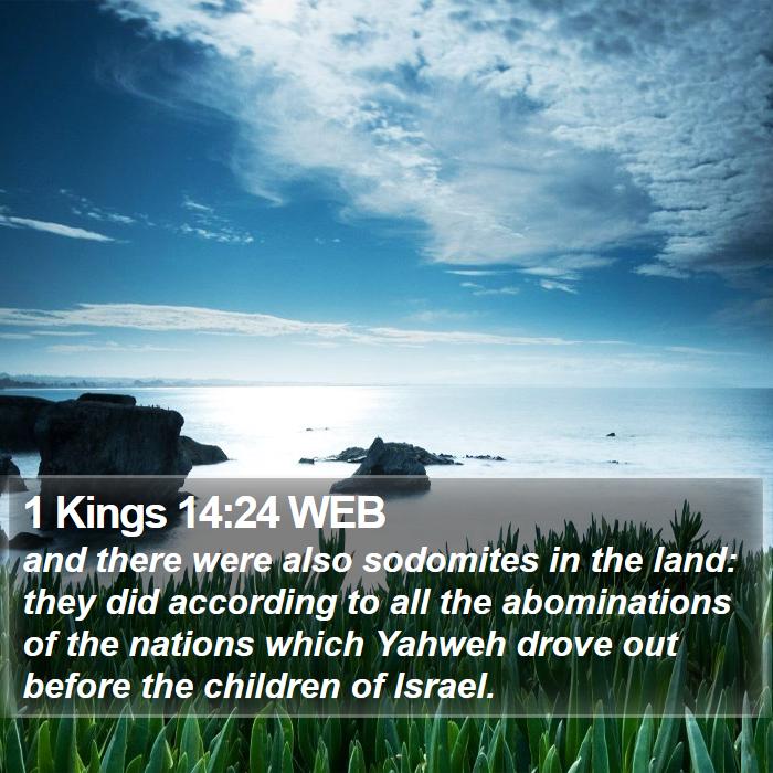 1 Kings 14:24 WEB Bible Study