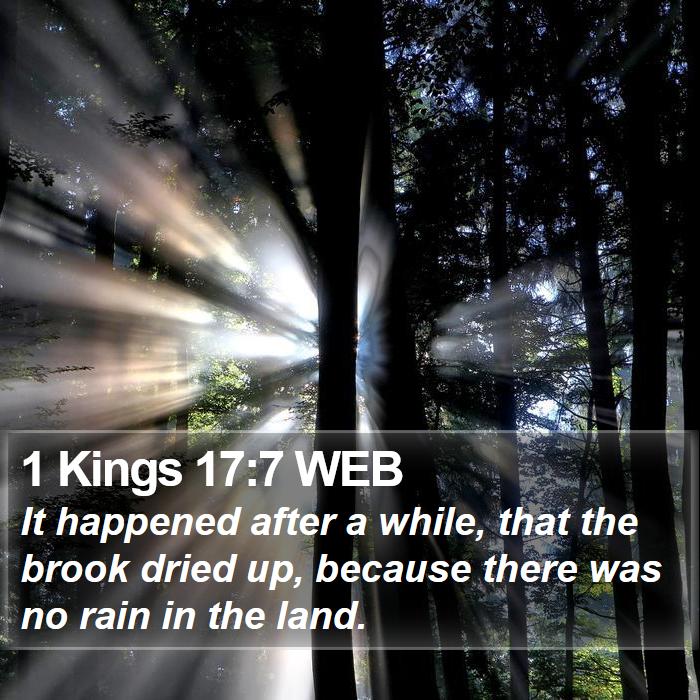 1 Kings 17:7 WEB Bible Study