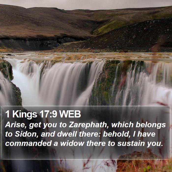 1 Kings 17:9 WEB Bible Study