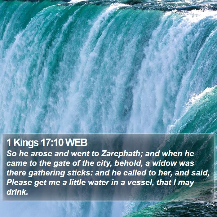 1 Kings 17:10 WEB Bible Study