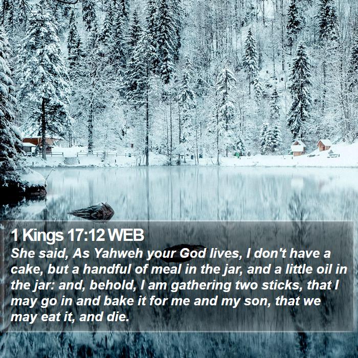 1 Kings 17:12 WEB Bible Study