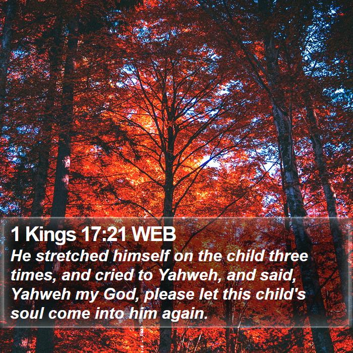 1 Kings 17:21 WEB Bible Study