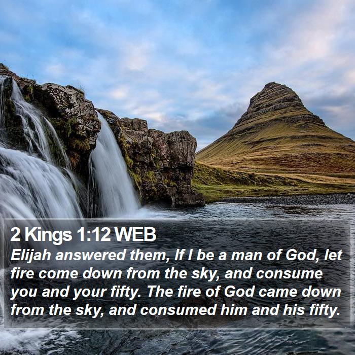 2 Kings 1:12 WEB Bible Study