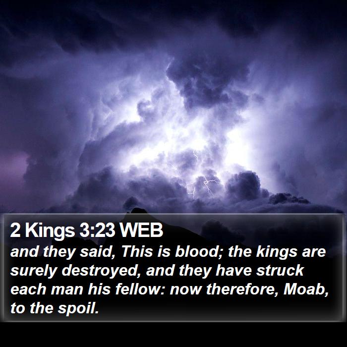 2 Kings 3:23 WEB Bible Study