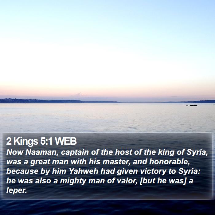 2 Kings 5:1 WEB Bible Study