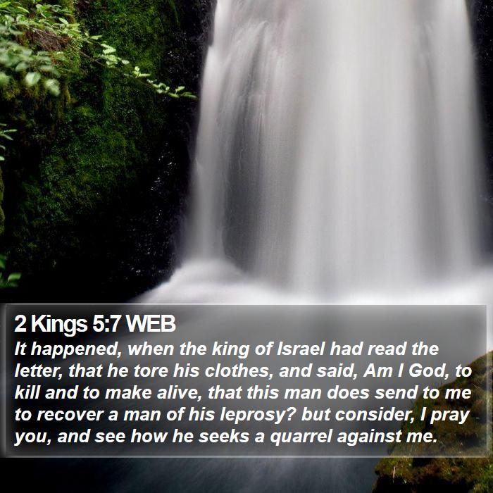 2 Kings 5:7 WEB Bible Study