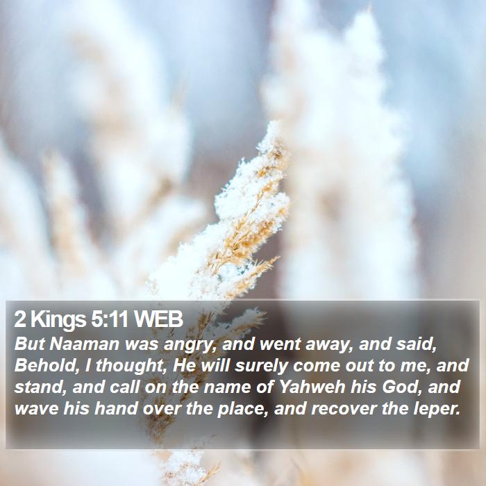 2 Kings 5:11 WEB Bible Study