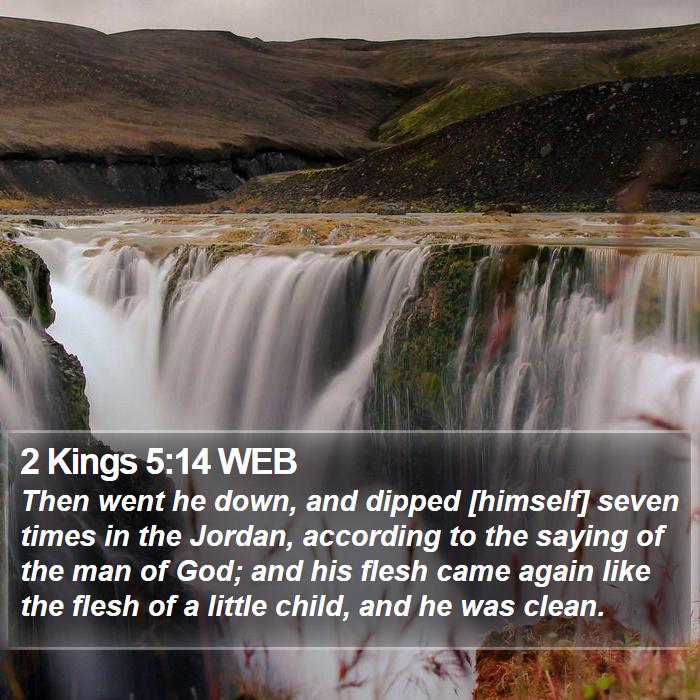 2 Kings 5:14 WEB Bible Study