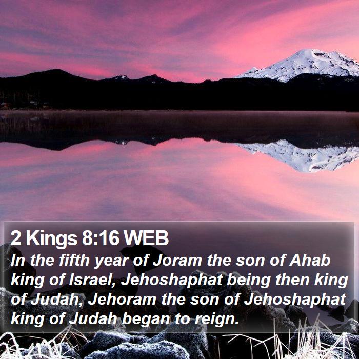 2 Kings 8:16 WEB Bible Study