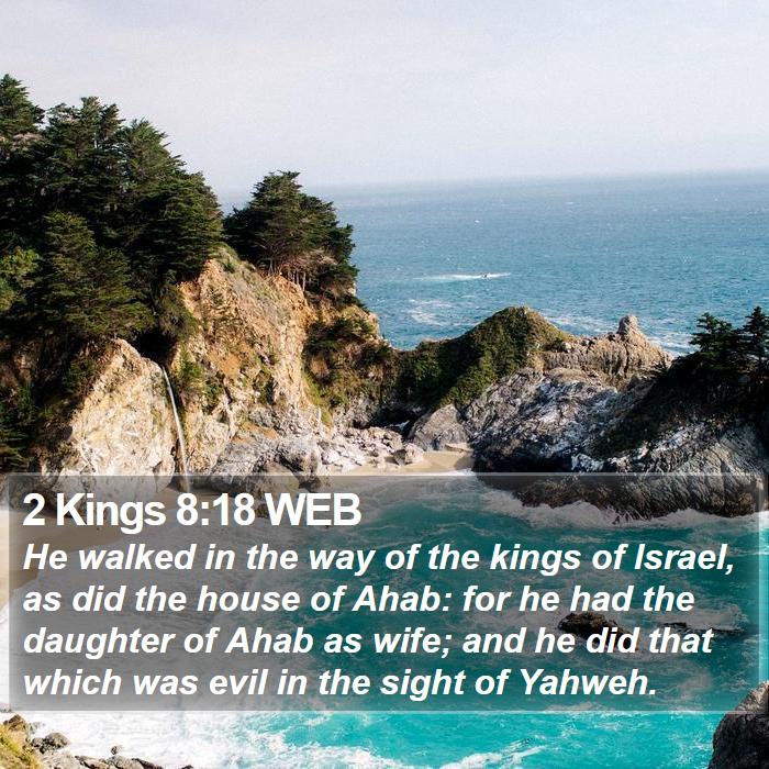 2 Kings 8:18 WEB Bible Study