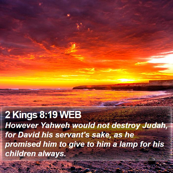 2 Kings 8:19 WEB Bible Study