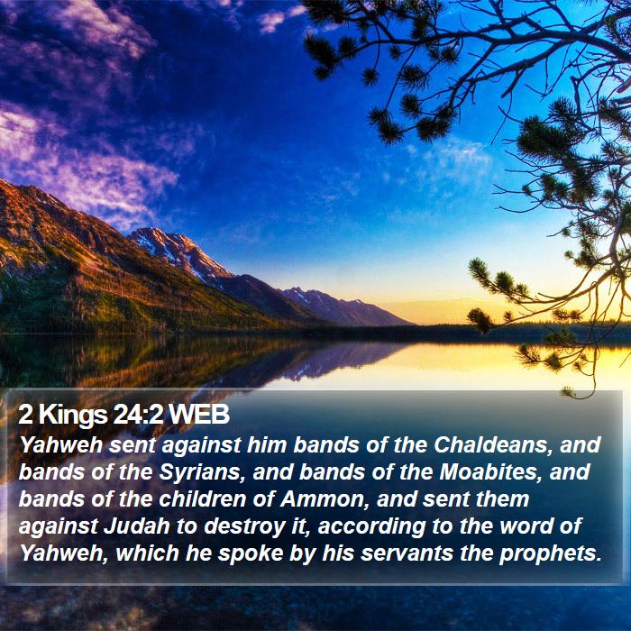 2 Kings 24:2 WEB Bible Study