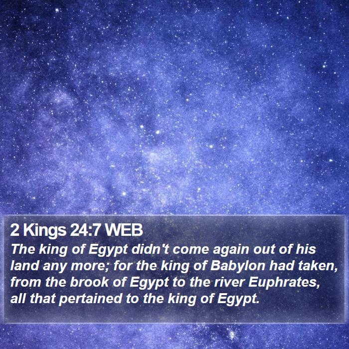 2 Kings 24:7 WEB Bible Study