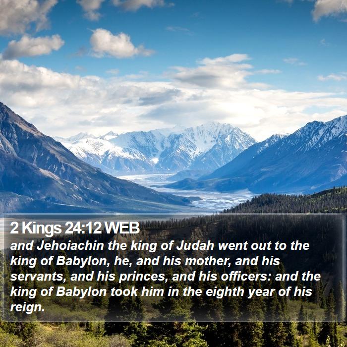 2 Kings 24:12 WEB Bible Study