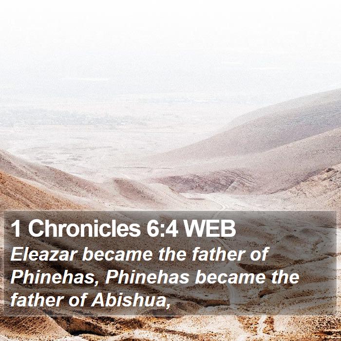 1 Chronicles 6:4 WEB Bible Study