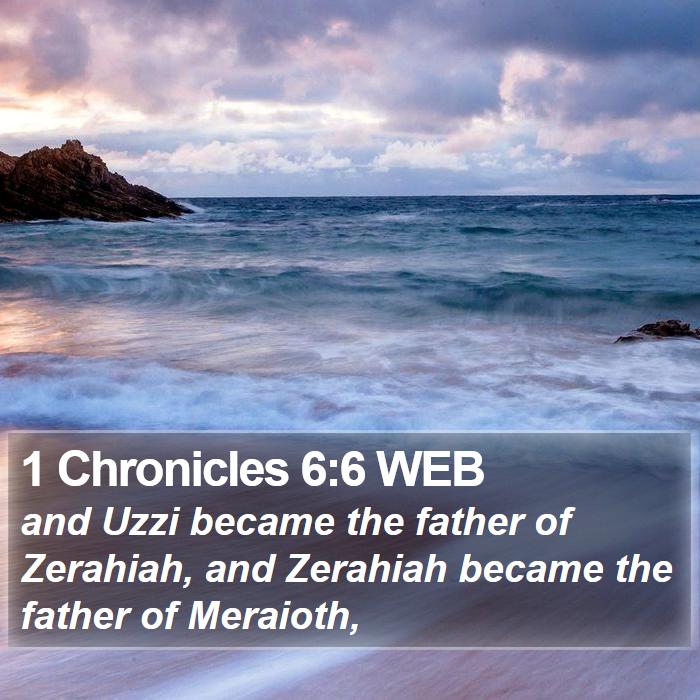 1 Chronicles 6:6 WEB Bible Study