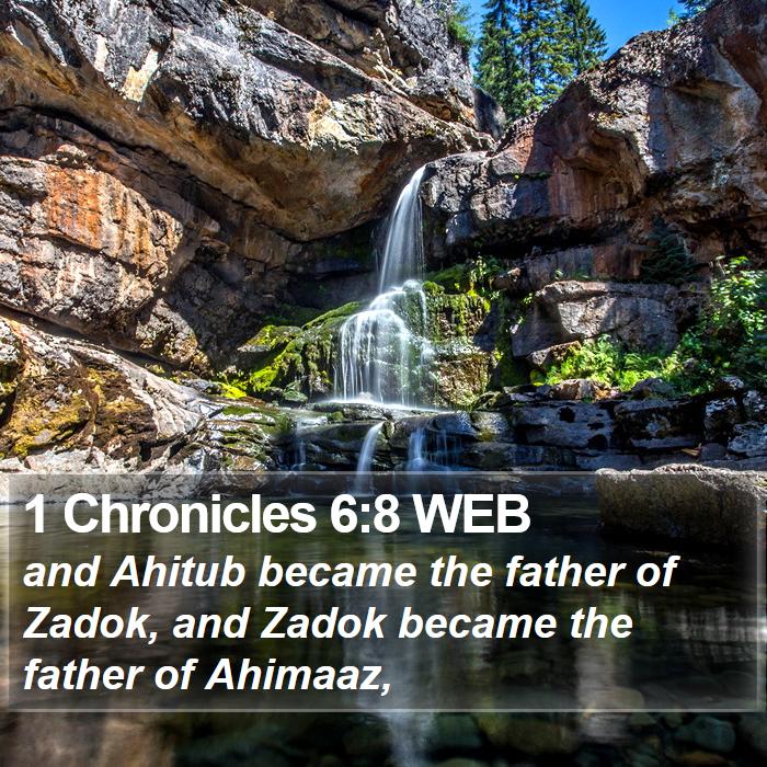 1 Chronicles 6:8 WEB Bible Study