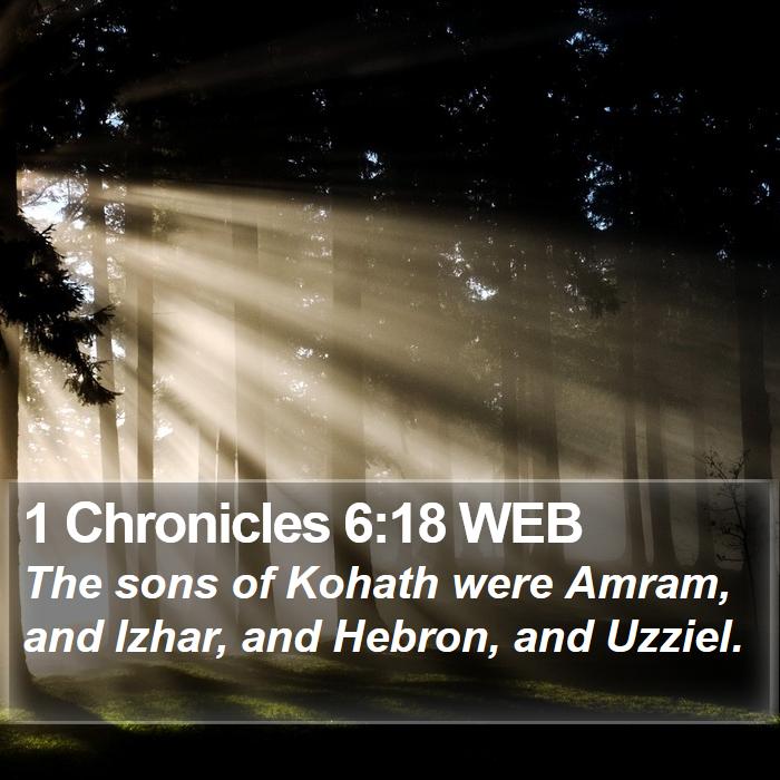 1 Chronicles 6:18 WEB Bible Study