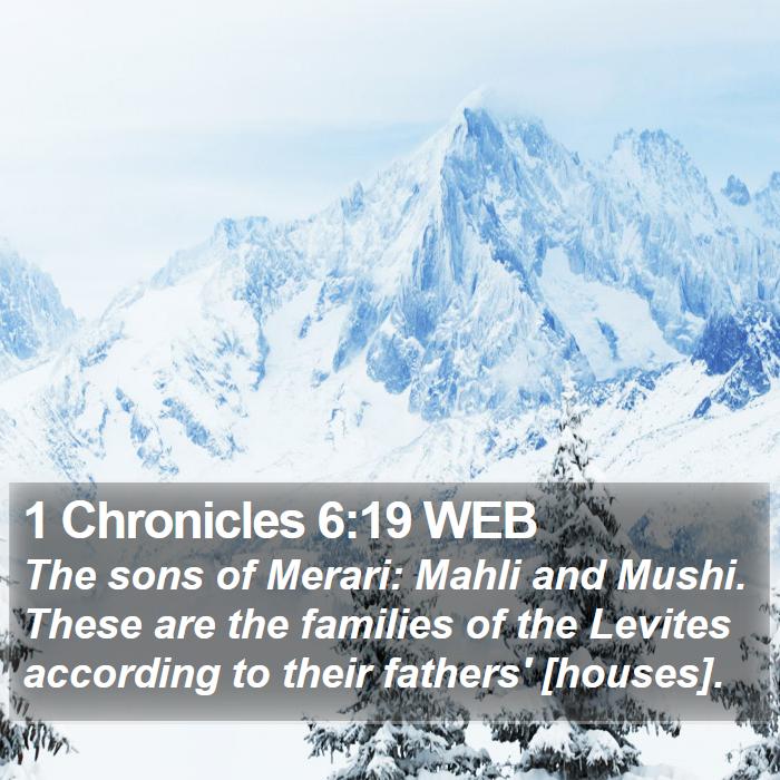 1 Chronicles 6:19 WEB Bible Study