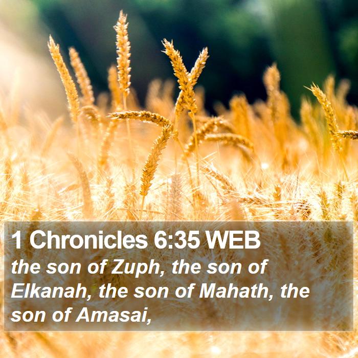 1 Chronicles 6:35 WEB Bible Study